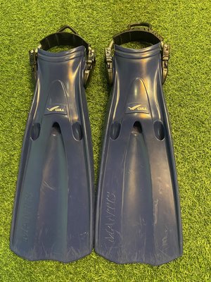 -桃園店- GULL MANTIS 藍色 潛水/浮潛 蛙鞋 SIZE L 8成新 已改彈簧扣