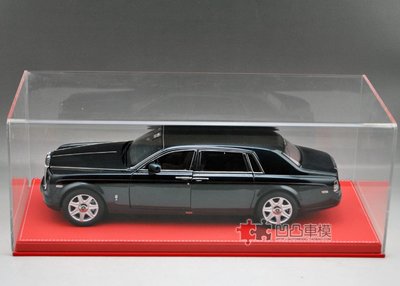 現貨汽車模型機車模型1:18加長版汽車模型透明展示盒亞克力勞斯一體式車模展示架防塵罩