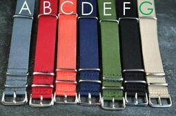 單色18mm Nylon Watch Strap 尼龍NATO zulu G10四環時尚軍用錶帶DW