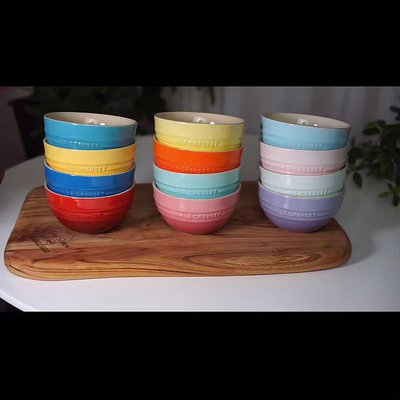 現貨 酷彩LE CREUSET彩虹系列家用陶瓷米飯碗湯碗面條碗菜盤餐具套裝