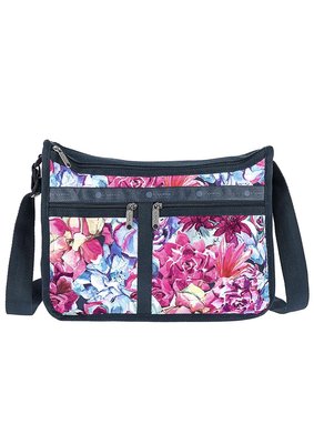 [現貨真品] 美國Lesportsac 7507 Deluxe everyday bag 奢華斜背包 暈染花朵