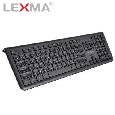 【也店家族 】【弧形內凹設計】LEXMA LK6800R 無線 靜音 鍵盤