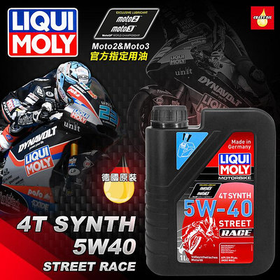 LIQUI MOLY Motorbike Street Race 4T 5W40 全合成機油【瘋油網】