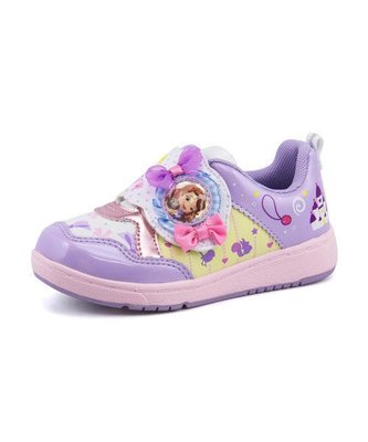 現貨 Moonstar　迪士尼 蘇菲亞　紫色透氣兒童機能運動鞋　18cm日本空運~小太陽日本精品