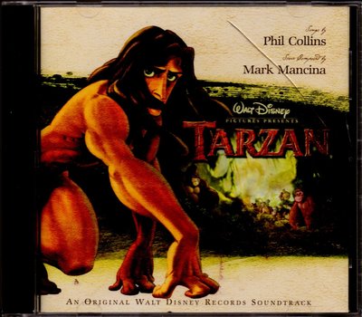 【影音收藏館】滾石 1999 迪士尼動畫【Tarzan 泰山】電影原聲帶CD+電影精華VCD 九成新