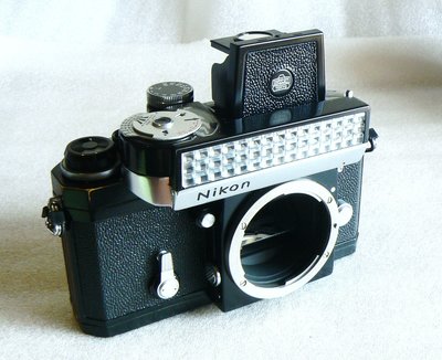 【悠悠山河】收藏家割愛--Nikon大F+稀有富士山標誌腰平觀景器+稀有連動測光錶 測光準確 精美黑機