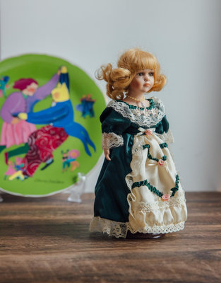 日本帶回古董娃娃 中古洋娃娃玩具家居擺件