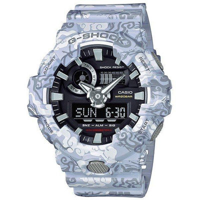 熱銷#CASIO 卡西歐手錶 G-SHOCK GA-700CG-7A 35週年紀念款四神系列白虎 防水手錶 運動手錶 限量款