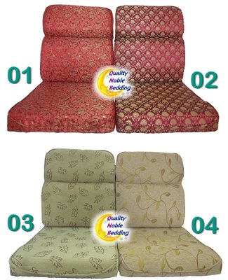 台製 - L型 小組 木椅沙發泡棉墊(椅墊) / 沙發坐墊 / 沙發椅墊 /緹花布坐墊/木沙發墊
