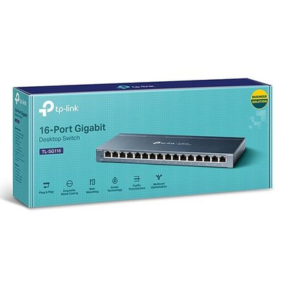 現貨含發票~TP-Link TL-SG116 16埠 port Gigabit 高速交換器 switch hub 交換器