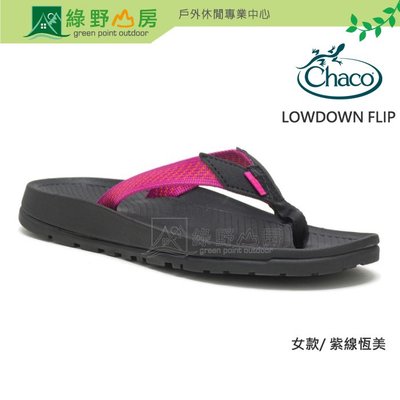 《綠野山房》Chaco 佳扣 女款 LOWDOWN FLIP 夾腳拖鞋 休閒涼鞋 紫線恆美 CH-LFW01-HI10