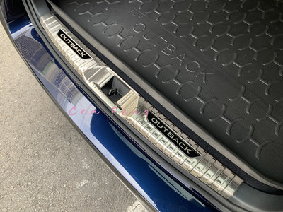 涔峰ＣＦ☆(白金)Subaru 21年改款後 Outback 後內護板 後防刮 飾板 飾條 後行李廂護板 後護板