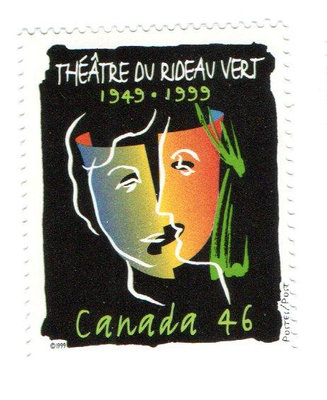 (Y801) 1999 加拿大Rideau Vert 戲院50周年紀念郵票  新1全  Scott#1769