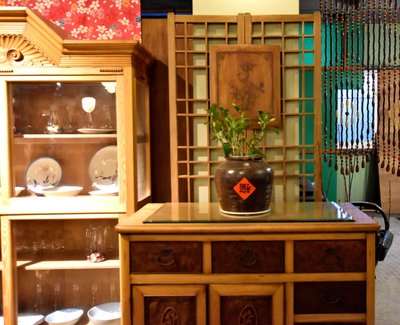 ^_^ 多 桑 台 灣 老 物 私 藏 ----- 墨畫鳳凰的台灣老烏心石木板