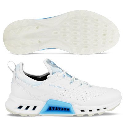 (易達高爾夫)全新原廠ecco Biom C4 白色 男仕 無釘 高爾夫球鞋