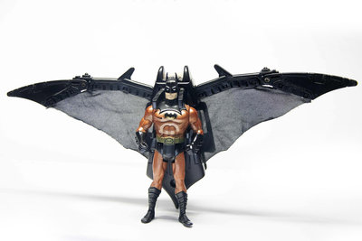 1990 Kenner 大蝙蝠飛行裝 蝙蝠俠 Batman DC 老玩具公仔 童年玩具 稀有 二手