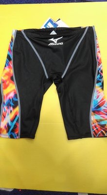 MIZUNO美津濃 日本同步 男 競賽用 五分泳褲 日本製 85RE-81292 黑 彩色