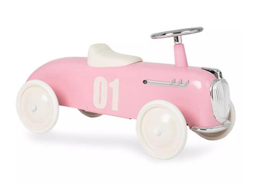全新正品。法國 Baghera。兒童騎乘經典嚕嚕車 / 學步車 - 粉紅色。預購。