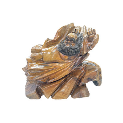 【二手家具宏品】北中南二手家具買賣 R111*達摩(小瑕疵)*木雕 原木藝品 山水畫 油畫 水彩畫 銅製藝品 雕像