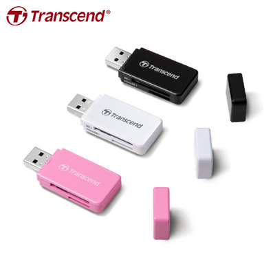 【保固公司貨】Transcend RDF5 USB 3.1 記憶卡 雙槽讀卡機 粉紅色 (TS-RDF5R)
