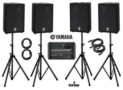 【六絃樂器】全新 Yamaha EMX7 功率混音器 + A12*4 組合 / 舞台音響設備 專業PA器材
