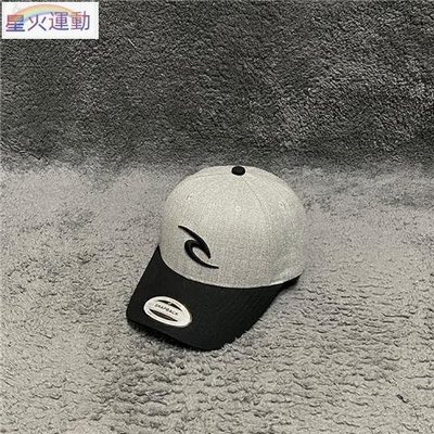 【星火運動】RIPCURL棒球帽黑灰拼色鴨舌帽男女通用潮流帽子卡車司機帽遮陽帽