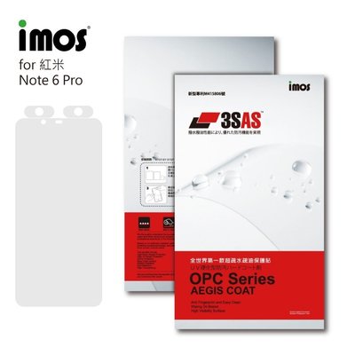 imos 全世界第一款超疏水疏油保護貼，Redmi 紅米 Note 4X / Note 5 / Note 6 Pro