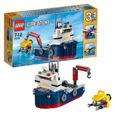 新風小鋪-LEGO樂高積木31045創意百變組3三變 深海海洋勘探探索船 益智玩具