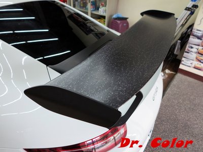 Dr. Color 玩色專業汽車包膜 Porsche 911 GT3 RS 鍛造碳纖維_尾翼