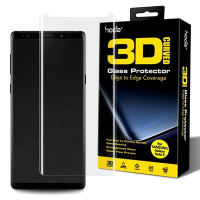 【免運費】hoda【Samsung Galaxy Note9 】3D防爆9H鋼化玻璃保護貼(UV膠全貼合滿版)
