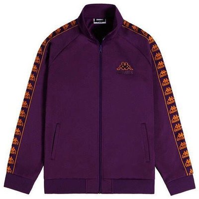 【AYW】CHARMS X KAPPA 222 BANDA 王嘉爾 同款 聯名 紫黃 串標 運動 外套 夾克 正版公司貨