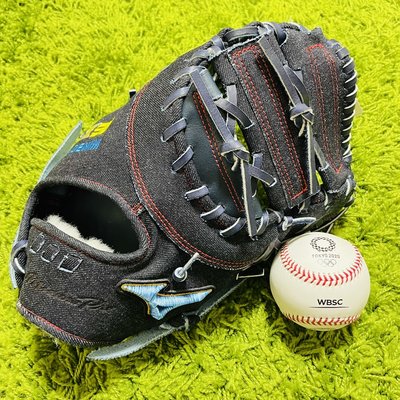 貳拾肆棒球-日本帶回限定款 Mizuno  pro 受注生產東北樂天銀次式樣一壘手手套