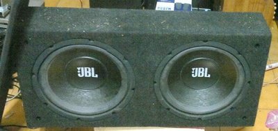 JBL雙12吋被動式超重低音喇叭+音箱/2手