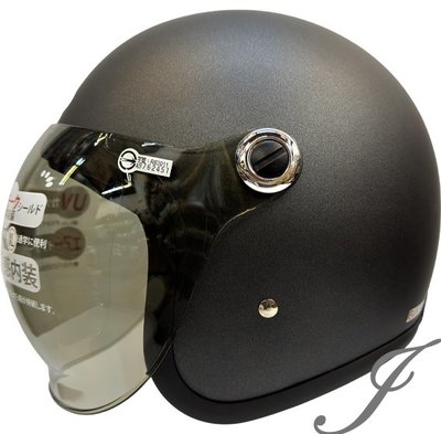 《JAP》GP5 319 平鐵灰 安全帽 泡泡鏡片 全可拆 超透氣 半罩式 安全帽