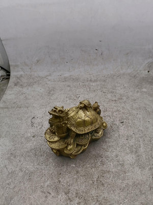 銅器純銅龍龜，重量品相尺寸看圖，二手東西殊性，8726【愛收藏】古玩 收藏 古董【二手收藏】