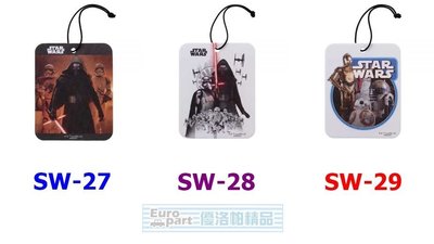 【優洛帕-汽車用品】日本 NAPOLEX Disney 星際大戰圖案 吊掛式紙卡芳香劑 香片 SW-27-三種選擇