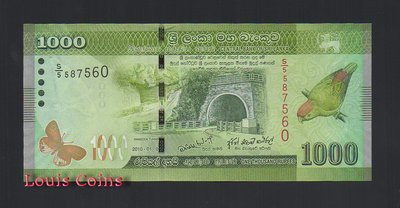 【Louis Coins】B368-SRI LANKA--2010-2016斯里蘭卡紙幣1.000 Rupees