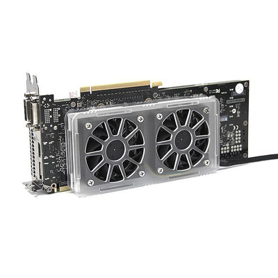顯卡背板散熱器RTX3090顯存散熱風扇GPU3070/3080顯卡降溫透明