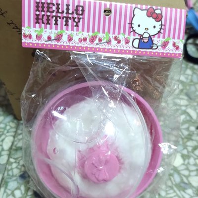 Hello Kitty 凱蒂貓 粉撲盒 粉撲 爽身粉盒 痱子粉盒 粉盒