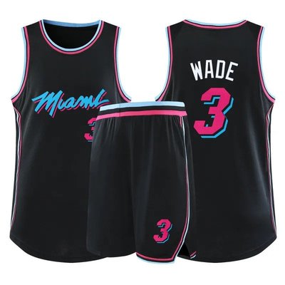 NBA邁阿密熱火球衣 大學生籃球服背心 男女隊服定制 比賽服 韋德WADE球衣 光板個性定制團隊 情侶球衣 套裝