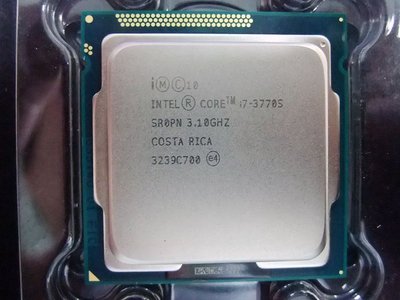 【含稅】Intel Core i7-3770s 3.1G SR0PN 65W 四核八線庫存正式散片CPU 一年保內建HD
