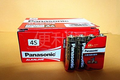 Panasonic大電流鹼性電池3號4入 LR6TTS/4S-R 40入/盒 整盒賣 適玩具、數位相機…等
