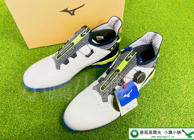 [小鷹小舖]Mizuno Golf Wave Hazard Pro Boa 高爾夫球鞋 51GM217035 無釘 舒適