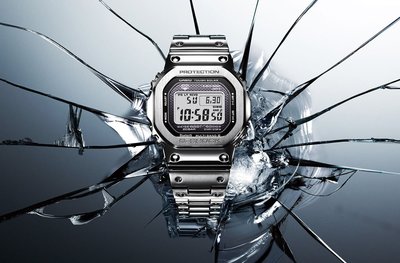 全新G-Shock 藍芽不鏽鋼錶銀色GMW-B5000D-1 木村拓哉著用| Yahoo奇摩拍賣