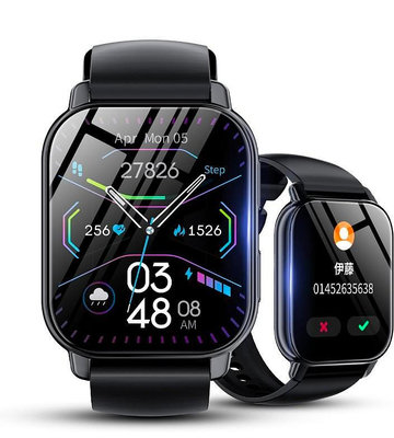 非買不可智慧手錶 1.85吋大螢幕 藍牙5.2通話功能 支援iPhone/Android smart watch 運動手錶 手錶 IP67防水 智慧手環