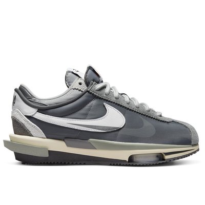 【A-KAY0】NIKE X SACAI ZOOM CORTEZ SP IRON GREY 白灰【DQ0581-001】