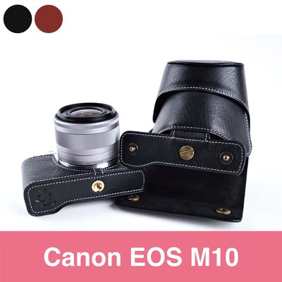 小馨小舖【TP Canon EOS M10 EOS M100 真皮相機皮套】相機包 相機套