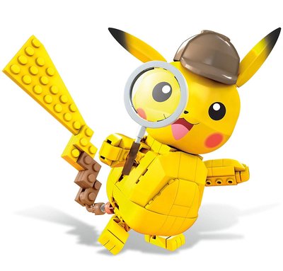 預購 美國帶回 Mega Construx Pokemon 名偵探皮卡丘 神奇寶貝  積木 口袋妖怪 公仔 粉絲 生日禮