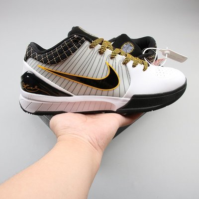 Nike Kobe 4 Protro ZK4  黑白黃 經典時尚 休閒運動慢跑鞋 AV6339-101 男鞋