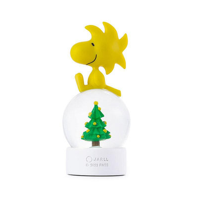 【JARLL 讚爾藝術】聯名款Snoopy史努比Woodstock 獻禮 水晶球擺飾 禮物